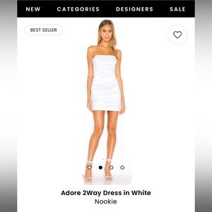 norma kamali strapless dress